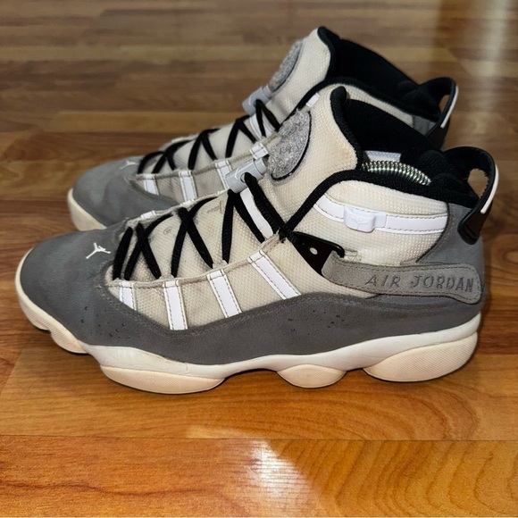 Air Jordan 6 Rings FJ4650-077 White & Light Smoke Grey Shoes Sneakers Mens 10 main image 8